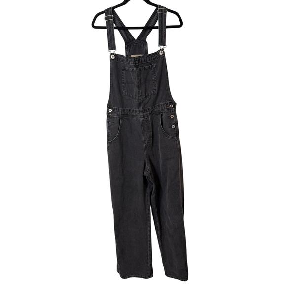 Levi's SilverTab Women's Overalls Carpenter Baggy Leg Gray Denim Large - Picture 1 of 11